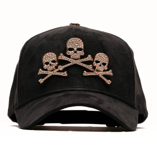 *EL BARBAS HATS “ROSE GOLD SKULLS”