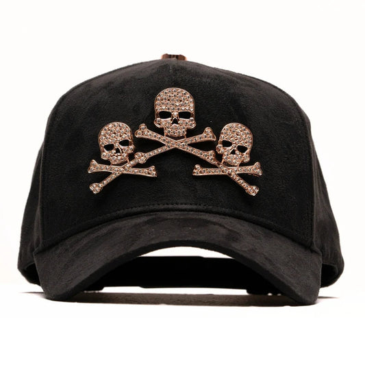 *GORRA EL BARBAS HATS “ROSE GOLD SKULLS”